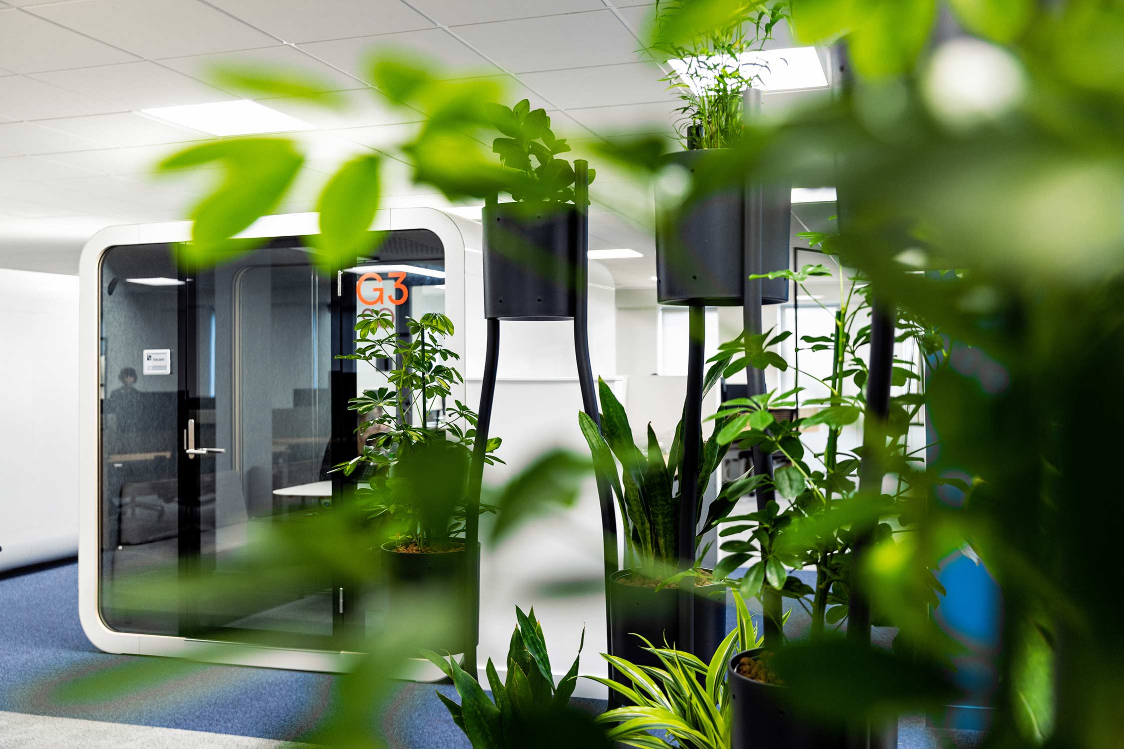 Modern office facility interior photography at Endomag, Cambridge.